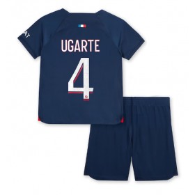 Paris Saint-Germain Manuel Ugarte #4 Hemmakläder Barn 2023-24 Kortärmad (+ Korta byxor)